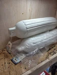 2PCS 5-1/2 Inch X 20 Double Eye White Inflatable Vinyl Fenders For Boats. Fixed Price $50.00.