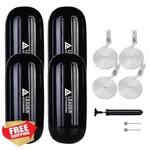 Leader Accessories 4 Pack Boat Fenders Bumpers With Lines Pump. Fixed Price $159.99.