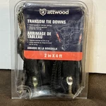 Attwood Transom Tie Downs Straps X 4 #15232-7. Fixed Price $19.99.