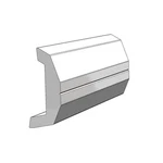 Single 20' Length Black Vinyl 3/4" Thickness Boat Rub Rail. Fixed Price $269.95.
