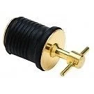 1" Rubber & Brass Twist Turn Boat Hull Livewell Drain Plug Bass Tracker Lund. Fixed Price $7.99.