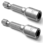 2 Pcs Hex Nut Driver Bits 7MM 1/4" Shank Quick-change Power Fo.... Fixed Price $19.07.