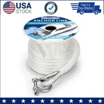 Anchor Rope Braided Line 3/8INCH 50 Ft Premium Solid Mfp Boat. Fixed Price $18.99.