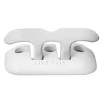 Dock Edge Flip-up 8" White Powder Coated Aluminum Almag 35 Cleat. Fixed Price $77.39.
