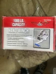 1000 Lb Capacity Hand Winch. Haul Master, #65688 W/32' Cable. Fixed Price $44.75.