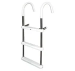 Jif Marine 3-STEP Gunwale 11" Hook Boat-dock Ladder Stainless. Fixed Price $129.99.