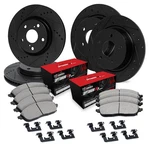 WHUH2-74047 R1 Concepts 4-WHEEL Set Brake Disc And Pad Kits Front & Rear For Vw. Fixed Price $430.98.