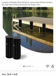 Inflatable Dock Bumpers, Heavy-duty Marine Fenders Set, Rub Rail & Piling 2 Pack. Fixed Price $29.99.