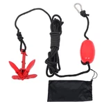 Red For Canoe Kayak Raft Boat Jet Ski 1.5LB Portable Marine Anchor Kit Rope Buoy. Fixed Price $16.70.