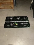 Lot Of 2 Taylormade QI35 Store Display Flag Banners 47 X 14 Black Green White. Fixed Price $44.99.