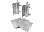 Extreme Max 3005.5519 Dock Post Kit - 2 BRACKETS/4 Mounting Plates. Fixed Price $58.52.