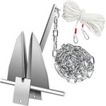 8.5 Lb Anchor Kit Deluxe Fluke With Chain & Line For 15 - 21 Boat. Fixed Price $55.99.