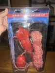 Marinenow 3.5 Lb Grapnel Anchor Kit Folding With 25 Ft Red. Fixed Price $35.00.
