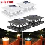 2-12PCS Solar Post Deck Cap Lights Outdoor Fence Dock 4X4/6X6 Led Lamp Pvc Vinyl. Fixed Price $83.99.