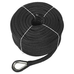 Novelbee 1/2" 150' Double Braid Nylon Anchor Line Rope With Stainless Thimble. Fixed Price $66.19.