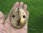Vintage Nautical Tie Down Cleat Plate Rope Loop - Brass Boat Hardware Heavy Duty. Fixed Price $30.00.