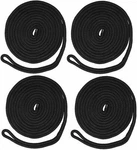 Novelbee 4PCS Black 3/8 Inch X 20 Feet Double Braid Nylon Mooring Rope Dock Line. Fixed Price $30.49.