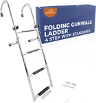 B00365-4 Step Gunwale-mounted Removable Ladder Marine 304 Stainless Steel He. Fixed Price $457.99.
