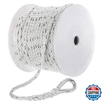 Seachoice Boat Anchor Line Rope 3-STRAND Twisted Nylon White/blue 3/8 In. X 200. Fixed Price $109.64.