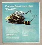1972 Print Gladding Safari Fishing Lures Glen Evans Caldwell,idaho. Fixed Price $10.45.