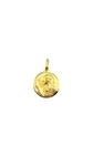14 Karat Yellow Gold Reversible Blessed Mother And Christ Pendant #22250. Fixed Price $289.08.