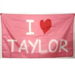 Love Taylor Heart Swiftie 3X5 Feet Banner Flag Pink. Fixed Price $9.99.