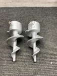 Extreme Max 3006.6851 Galvanized Pier Post Auger Foot 1-1/4", Pair. Fixed Price $35.00.