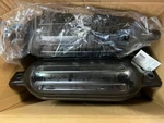 Box Of 6 Dock Edge Twin Eye Smooth Fenders, Black 5.5"X20". Fixed Price $89.99.