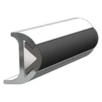 Taco 70' 1" H 1/2" Black Vinyl Rub Rail Flexible Insert. Fixed Price $260.05.