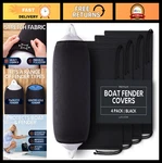 Boat Fender Covers Black & Navy Blue, 10" X 26", 1/2/4-PACK, Durable Polyester. Fixed Price $119.99.