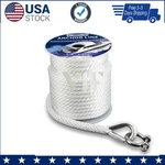 Anchor Rope Braided Line 3/8INCH 100 Ft Premium Solid Mfp Boat. Fixed Price $23.99.