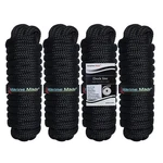Amarine Made X Dock Lines, 4PCS Boat 1/2" 15', Black. Fixed Price $36.26.