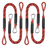 4 Pack Bungee Boat Dock Line With Stainless Steel Clip 3FT Mooring Rope .... Fixed Price $73.88.