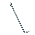 Sandbaggy 1" X 24" Threaded Concrete Anchor L-bolts Hot Dipped Galvanized. Fixed Price $476.28.