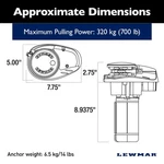 Lewmar 6670011108-312 V700 Boat Trailer Winch Operat Acc. Fixed Price $1125.00.