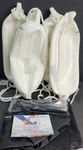 Affordura 6.5" Boat Fender 4 Pack Bumpers With Ropes, Inflatable, White. Fixed Price $97.99.