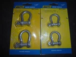 Seachoice 43051 Anchor Shackle, Galvanized, 1/4" 2- 2PACKS- Total. Fixed Price $10.00.