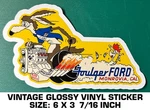 Foulger Ford Dealer Vintage 90'S Glossy Vinyl Decal Sticker-drag Racing. Fixed Price $10.14.