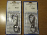 2 Sea Dog 146133-1 #3 7/8" Stainless Steel Swivel Eye Line Boat Snap. Fixed Price $35.00.