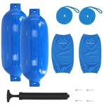 Rockville FEN210-BLUE Boat Fender Package Bumpers 10"X30", Covers, Lines. Fixed Price $99.95.