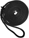 England Ropes C6054-16-00035 Black 1/2"X35' Premium Dock Line W/ Eye Splice. Fixed Price $62.95.