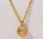 3D Basket Ball Gold Pendant Nba Bling Chain Lakers Trump Unusual Jewellery. Fixed Price $13.42.