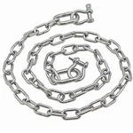Stainless Steel 316 Anchor Chain 5/16" X 5' 3006.6581 With 3/8" Oversized Ends. Fixed Price $59.99.