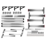 2PCS Aluminum Truck Bed Ladder Rack 71IN 800LBS Capacity Adjustable. Fixed Price $184.68.