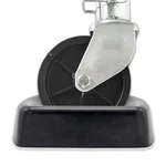 Jack Wheel Chock Dock Block Fits 6" Caster, Heavy Duty Reinforced Rubber. Fixed Price $30.21.