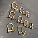 10PCS Drop Forged Wll 1/2 Ton Ring Screw Pin Anchor Shackle Galvanized Steel. Fixed Price $36.99.