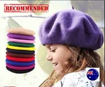 Girl Children Kids Wool Blend Winter Warm French Artist Round Beret Hat Cap 3-11. Fixed Price $12.87.