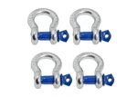 4X 1/2" Galv Bow Shackle Blue Clevis Screw Anchor Ton 4400 Lbs Capacity. Fixed Price $23.33.