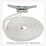 Sea-dog Double Braided Nylon Dock Line 1/2" X Gold 302112020TP-1. Fixed Price $24.99.