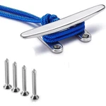 5 In Boat Cleat Open Base Flat Dock 316 S/s Rope W/ Screws. Fixed Price $19.56.